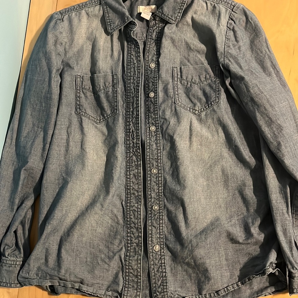 CHICO’S Denim Shirt, Size 0